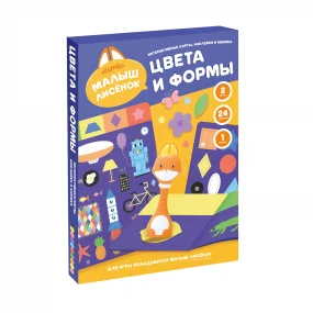 Набор Abumba для игры и обучения «Цвета и формы» (карты, стикеры, книжка).