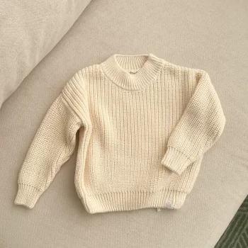 Джемпер вязаный oversize Classic, льняной