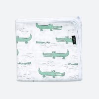 Муслиновое лёгкое одеяло Mjölk Крокодилы