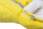 Конверт для новорожденного с рукавами экозамша/ флис, цвет желтый