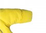 Конверт для новорожденного с рукавами экозамша/ флис, цвет желтый
