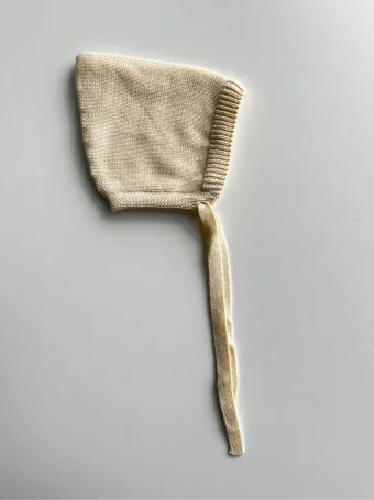 Чепчик вязаный (льняной)