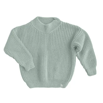 Джемпер вязаный oversize Classic, светлый ментол