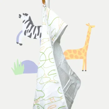 Полотенце с капюшоном+полотенце для лица Сафари