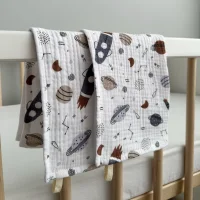 Набор муслиновых полотенец для лица и рук Babyshowroom, Космос