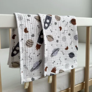 Набор муслиновых платочков для лица и рук Babyshowroom, Космос