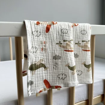 Набор муслиновых платочков для лица и рук Babyshowroom, самолётики
