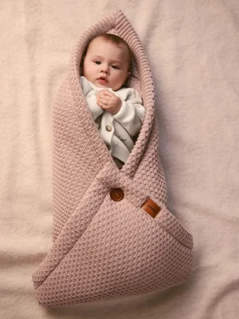 Демисезонный конверт-плед 2в1 UNIVERSAL, Пудровый