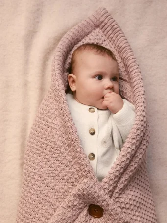 Демисезонный конверт-плед 2в1 UNIVERSAL, Пудровый