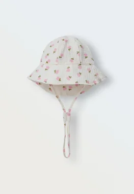 Панама из муслина (цветочки)