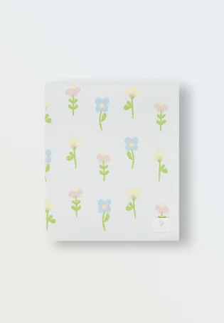 Мягкий вязаный плед Simple, Цветочные мечты