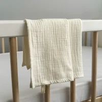 Набор муслиновых полотенец для лица и рук Babyshowroom, молочный