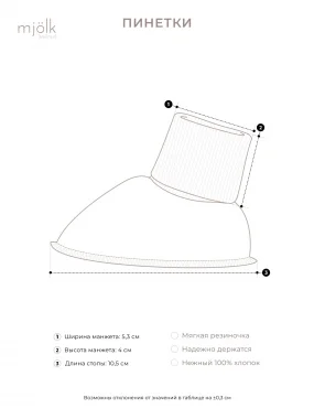 Пинетки Mjölk Чайки