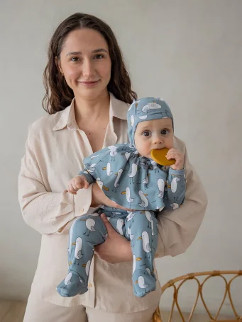 Комбинезон Mjölk Sleep and Play Чайки