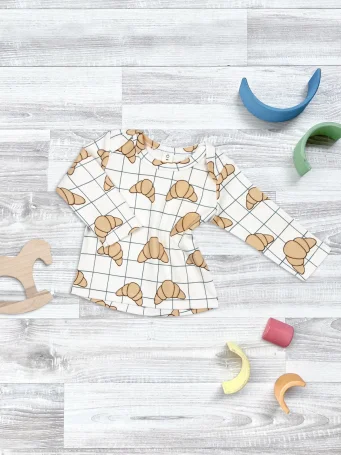 Футболка с длинным рукавом Mjölk Круассаны