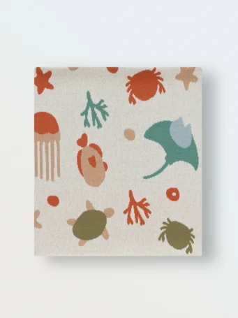 Мягкий вязаный плед Simple, Морской