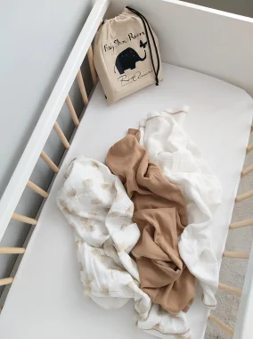 Комплект пеленок муслин Babyshowroom x RinaAmari, 3шт. «Одуванчики»