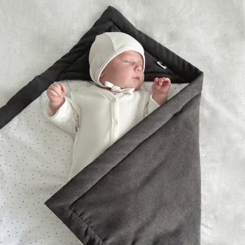 Демисезонный одеяло-конверт Babyshowroom, графит
