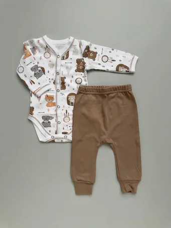 Боди + штанишки, Лесные зверята