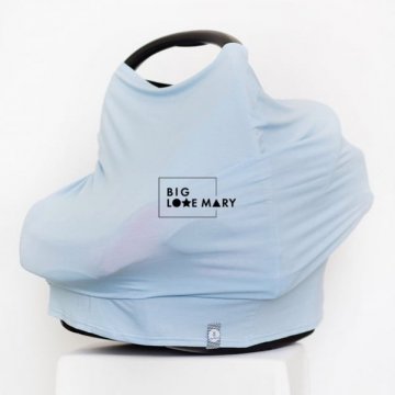 Накидка для кормления milk snood "Нежно голубой"