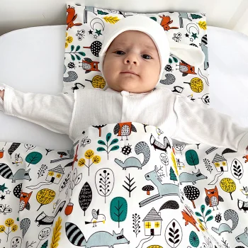 Комплект в кроватку Babyshowroom, 4 пр., "Зайцы"