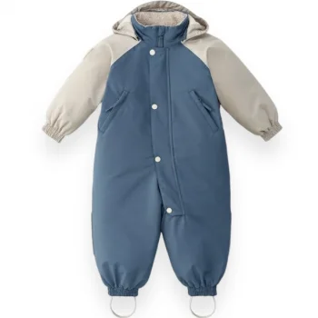 Зимний комбинезон Leokid Color Block “Salt Blue”