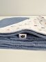 Муслиновое полотенце Babyshowroom, 100х100 см., Кораблики/голубой