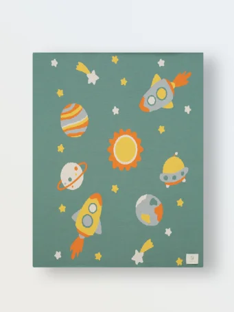 Мягкий вязаный плед Simple, Космос