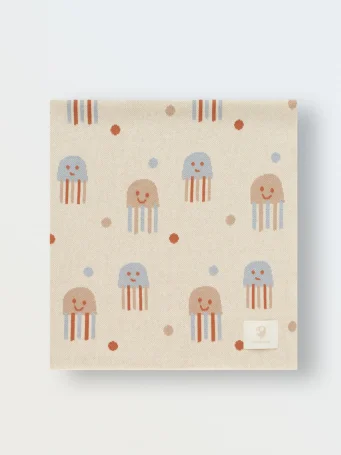 Мягкий вязаный плед Simple, Медузы