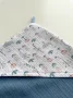 Муслиновое полотенце Babyshowroom, 100х100 см., Лютики/голубой