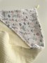Муслиновое полотенце Babyshowroom, 100х100 см., Лютики/молочный