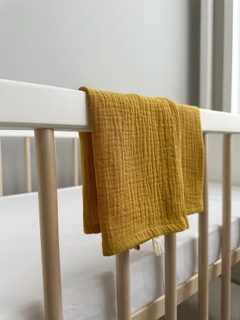 Набор муслиновых платочков для лица и рук Babyshowroom, горчичный