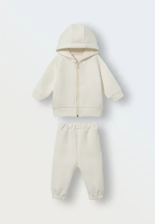 Костюм из футера (экрю)