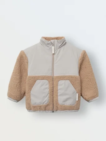 Куртка демисезонная из шерпы (сливочный)