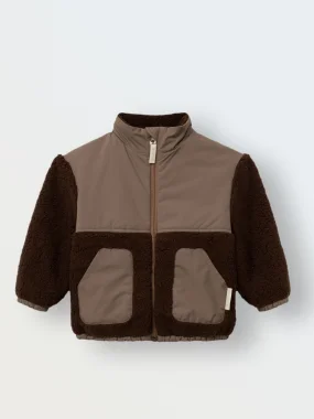 Куртка демисезонная из шерпы (шоколад)