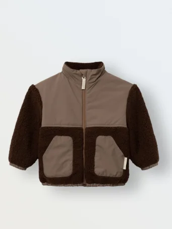 Куртка демисезонная из шерпы (шоколад)