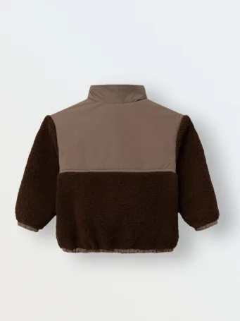 Куртка демисезонная из шерпы (шоколад)