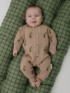 Вязаный комбинезон "Редиски"