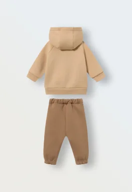 Костюм из футера (латте)