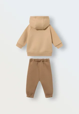 Костюм из футера (латте)