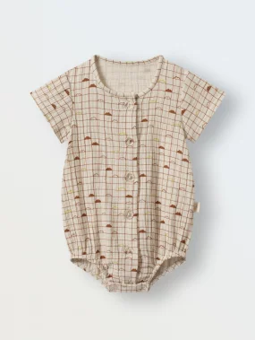 Боди из муслина (мелкая клетка)