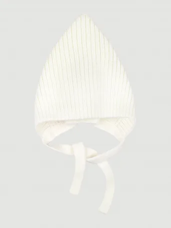 Шапка вязаная (Чепчик) с шерстью Mjölk Экрю