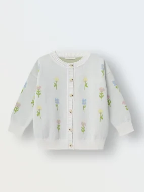 Кардиган вязаный, Цветочные мечты