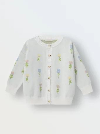 Кардиган вязаный, Цветочные мечты