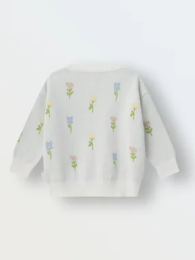 Кардиган вязаный, Цветочные мечты