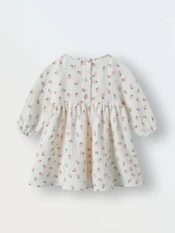 Платье из муслина (цветочки)