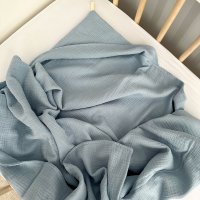 Муслиновое полотенце Babyshowroom, 100х100 см., Серо-голубой