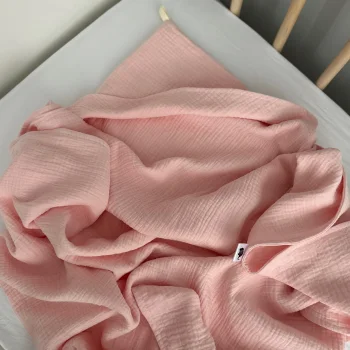 Муслиновое полотенце Babyshowroom, 100х100 см., Нежно-розовый
