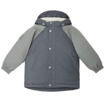  Зимняя куртка Leokid Color Block “Fjord Gray”