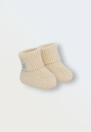Пинетки вязаные (молочный)